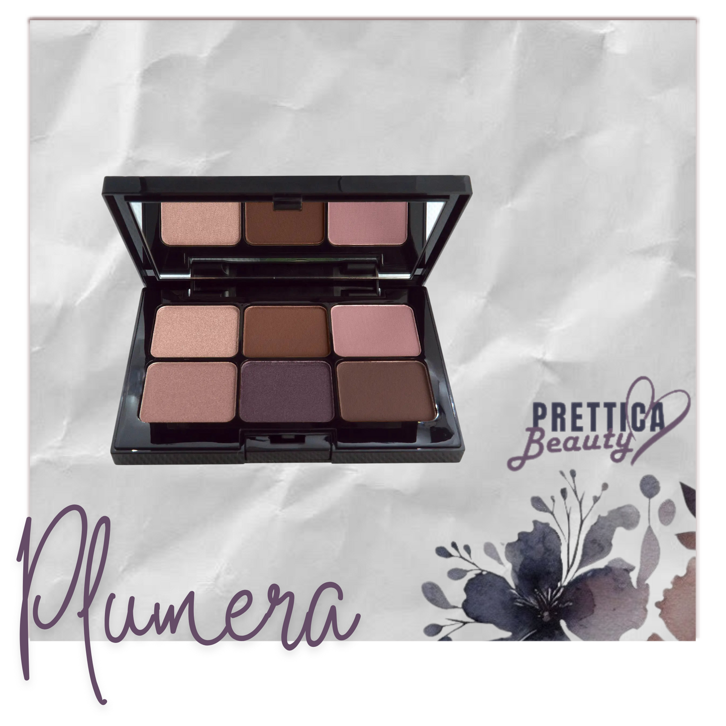 Eyeshadow Palette - Plumera - 6 matte & shimmer shades